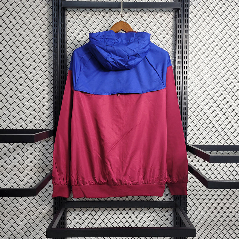 CORTA VENTO - BARCELONA - VERMELHO E AZUL