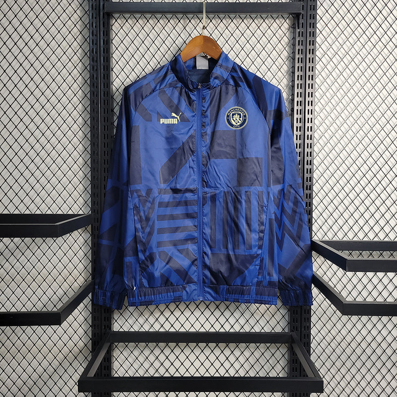 CORTA VENTO - MANCHESTER CITY - AZUL E PRETO