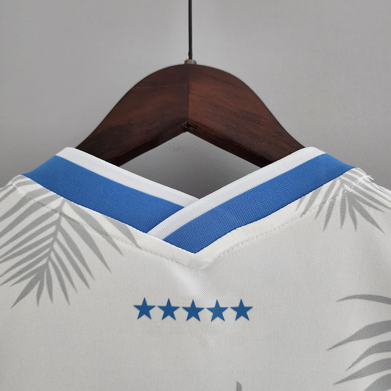 CAMISA BRASIL - CONCEITO - BRANCA COM AZUL - FEMININO - 22/ 23