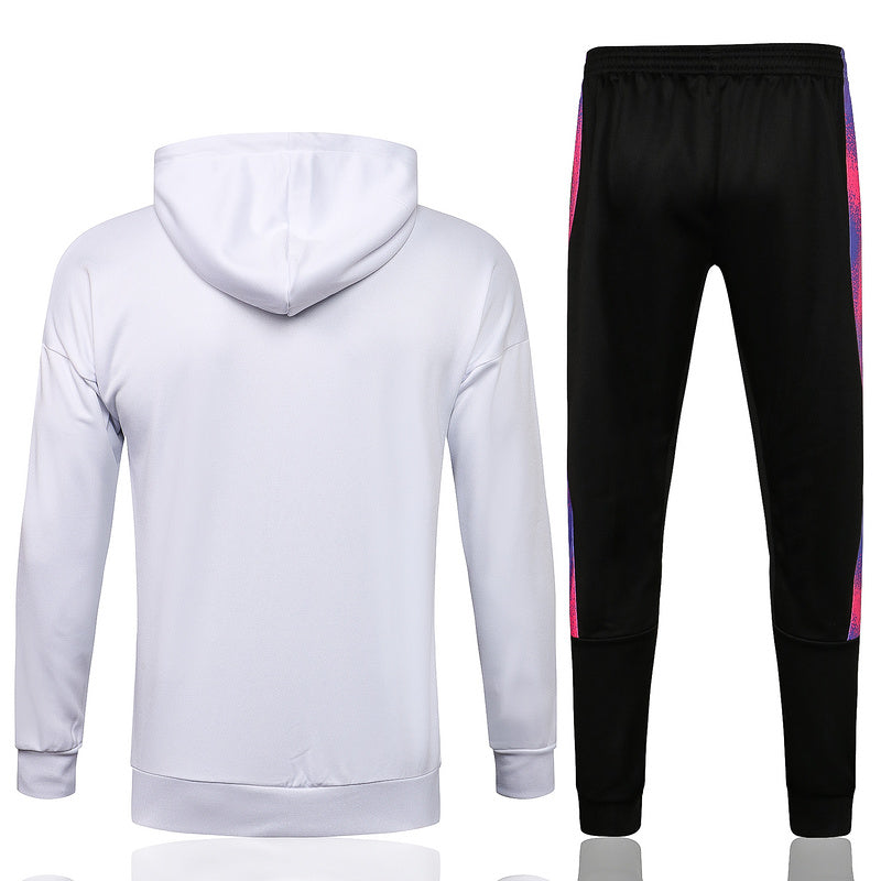 KIT PASSEIO COM CAPUZ - PARIS SAINT GERMAIN (PSG) - BRANCO, ROXO E ROSA