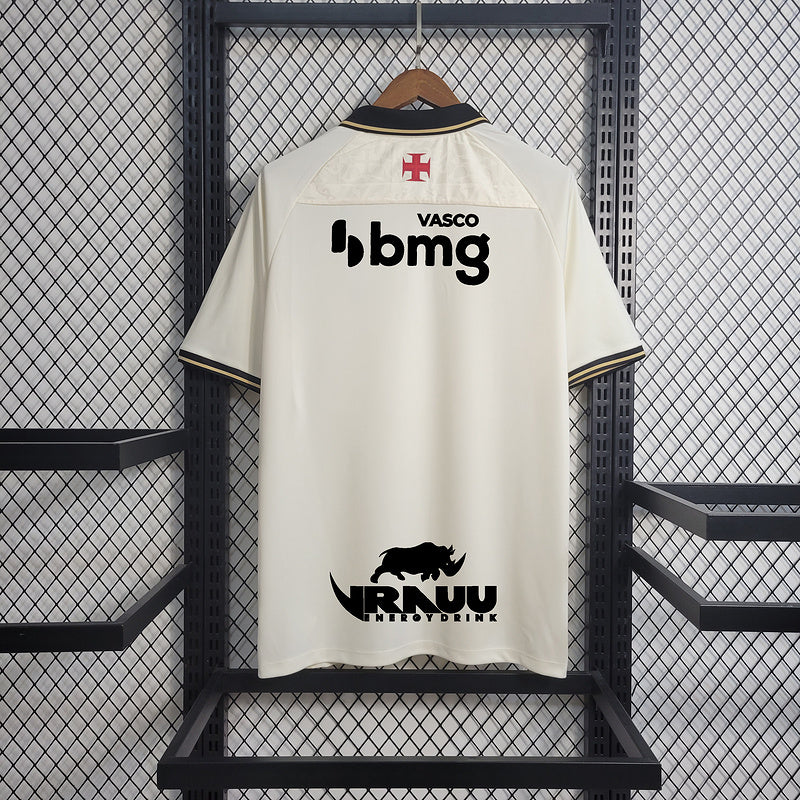 CAMISA VASCO - TERCEIRO/ THIRD - BRANCA - TODOS OS PATROCÍNIOS - TORCEDOR - 23/24