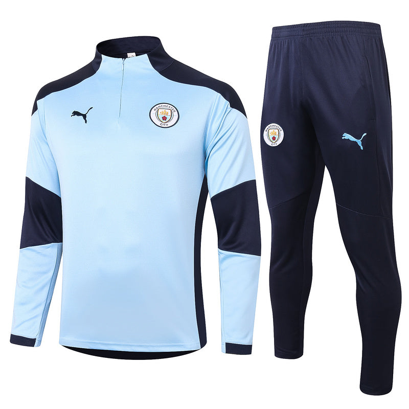 KIT PRÉ JOGO - MANCHESTER CITY - AZUL ESCURO E AZUL CLARO