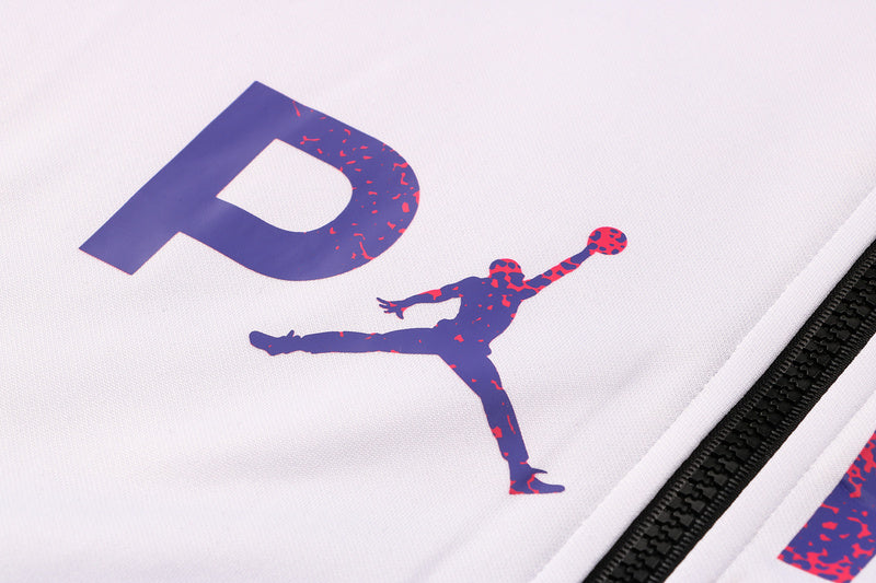 KIT PASSEIO COM CAPUZ - PARIS SAINT GERMAIN (PSG) - BRANCO, ROXO E ROSA