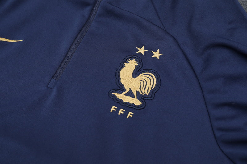 KIT PRÉ JOGO - FRANÇA - AZUL ESCURO