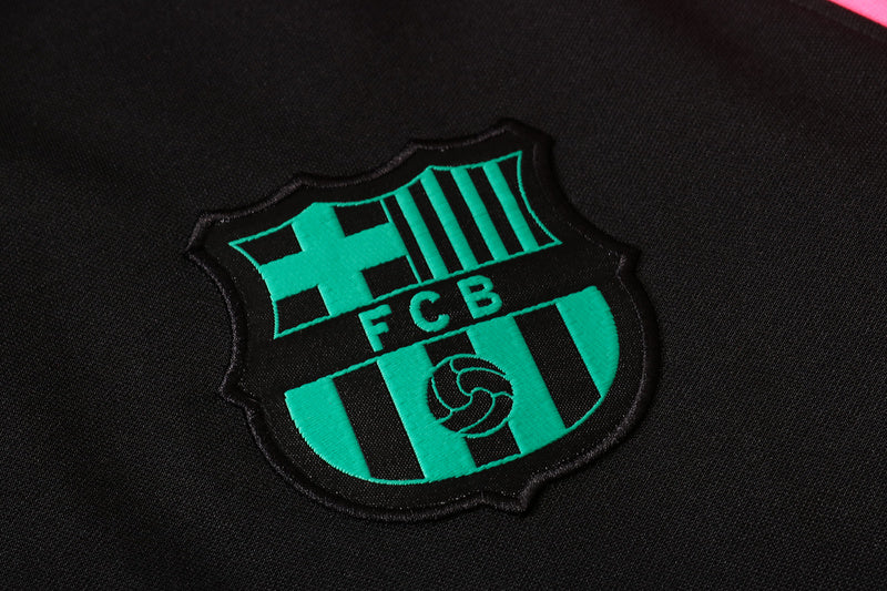 KIT PASSEIO COM CAPUZ - BARCELONA - PRETO, VERDE E ROSA