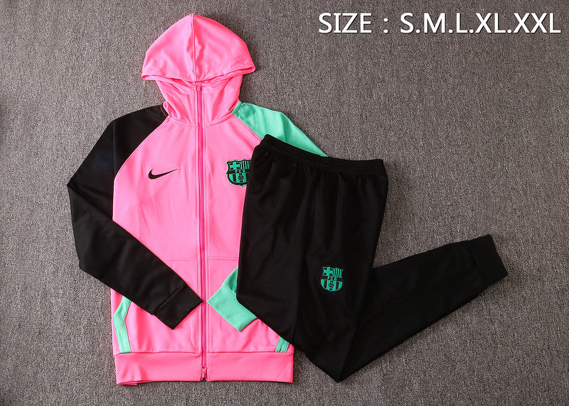 KIT PASSEIO COM CAPUZ - BARCELONA - ROSA, PRETO E VERDE