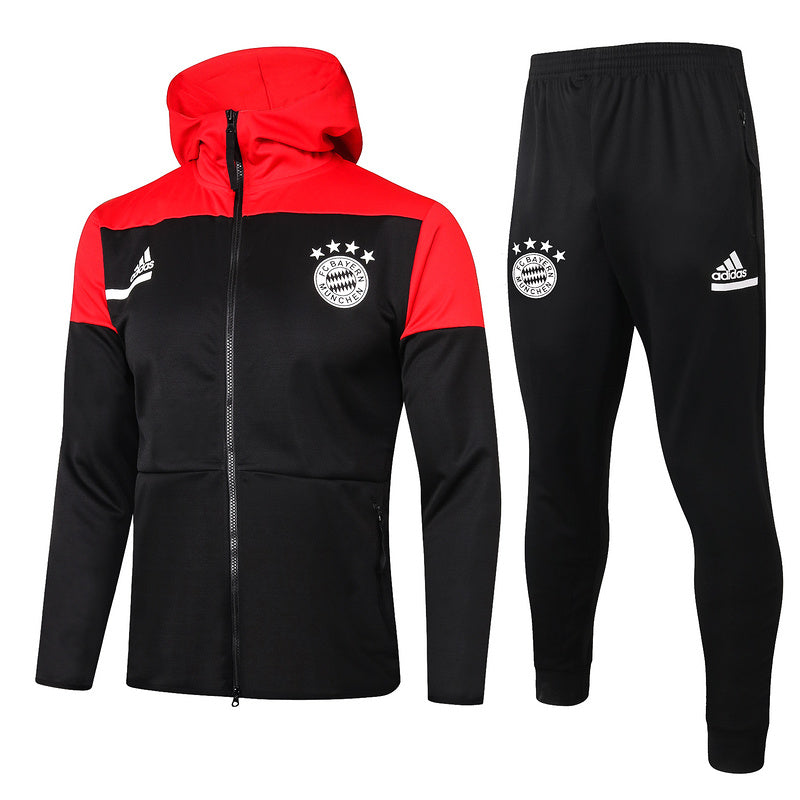 KIT PASSEIO COM CAPUZ - BAYERN DE MUNIQUE - PRETO E LARANJA