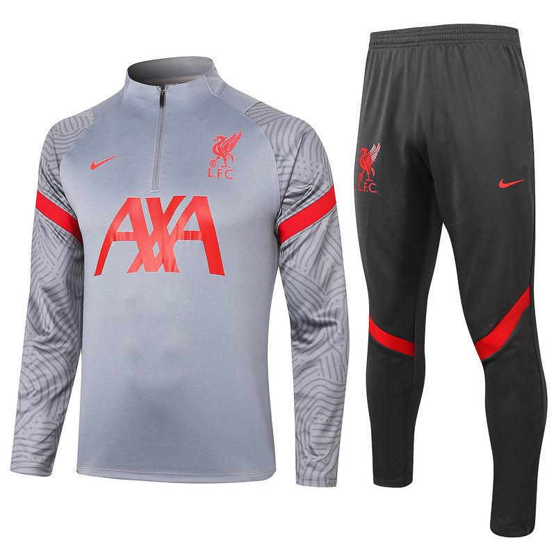 KIT PRÉ JOGO - LIVERPOOL - CINZA, VERMELHO E PRETO