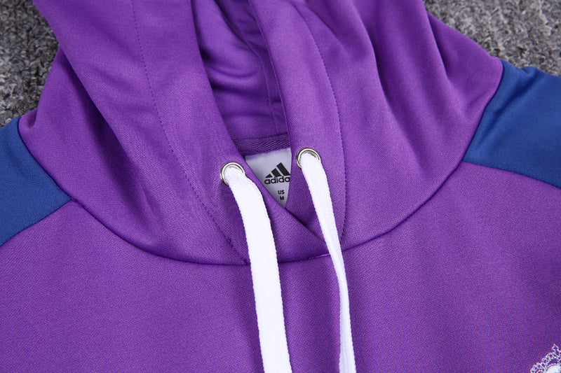 KIT PASSEIO COM CAPUZ - REAL MADRID - ROXO E AZUL