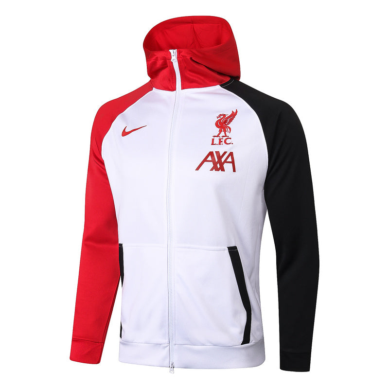 KIT PASSEIO COM CAPUZ - LIVERPOOL - BRANCO, VERMELHO E PRETO