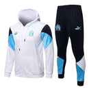 KIT MOLETOM - OLYMPIQUE MARSEILLE - BRANCO E AZUL
