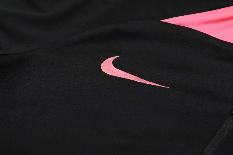 KIT PRÉ JOGO - LIVERPOOL - PRETO  COM DETALHES ROSA