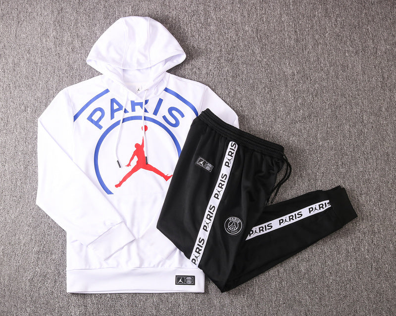 KIT MOLETOM - PARIS SAINT GERMAIN (PSG) - BRANCO