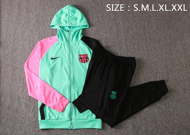 KIT PASSEIO COM CAPUZ - BARCELONA - VERDE, ROSA E PRETO