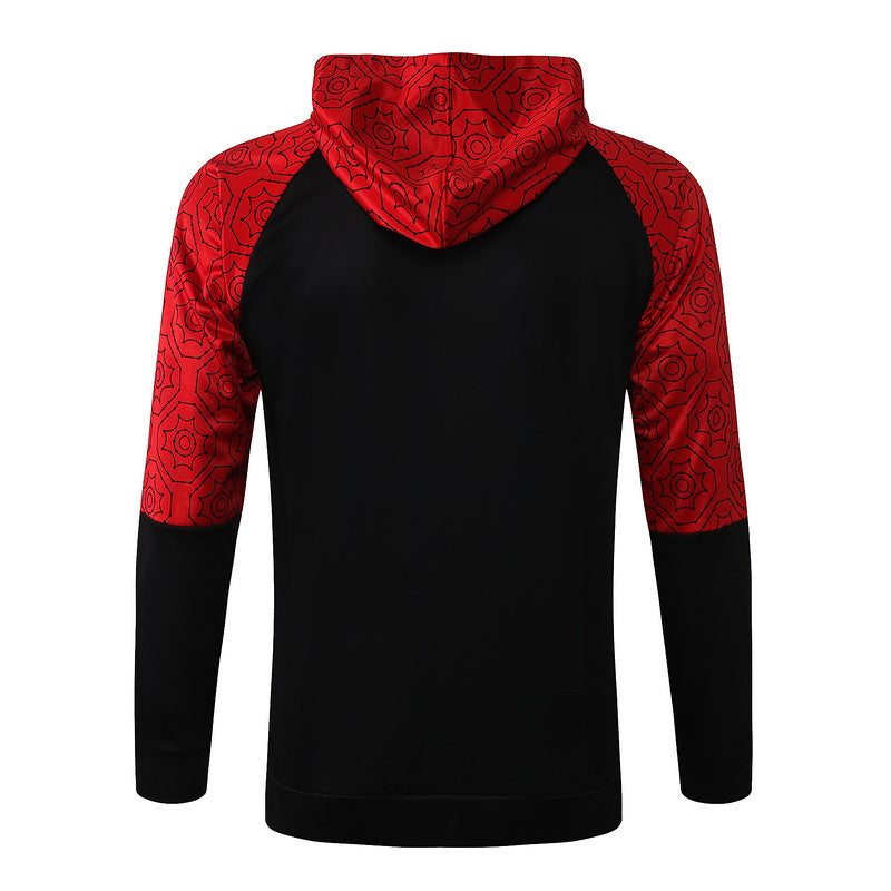 KIT PASSEIO COM CAPUZ - MILAN - VERMELHO E PRETO