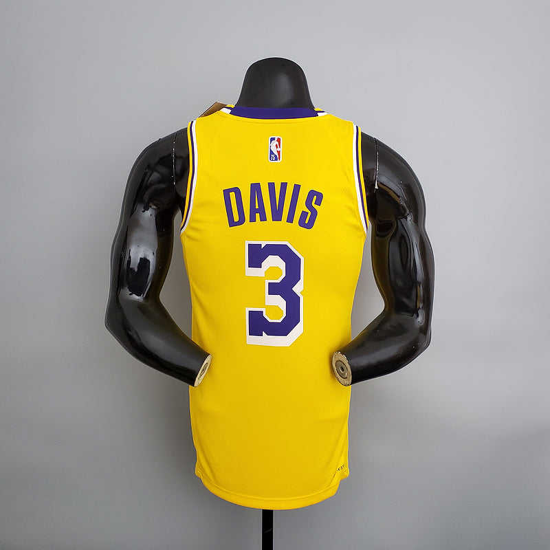 CAMISA LAKERS - AMARELA COM NIKE BRILHANTE - 75TH ANNIVERSARY - ICON EDITION - 2021/ 2022