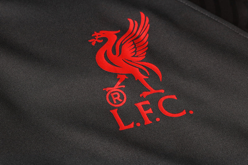 KIT PRÉ JOGO - LIVERPOOL - CINZA E VERMELHO