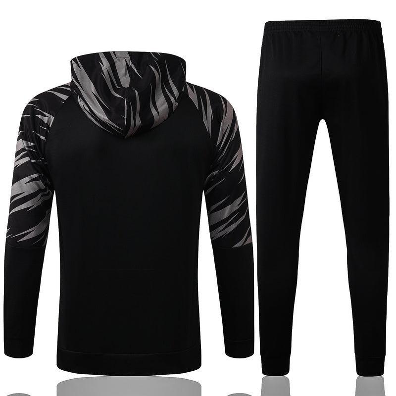 KIT PASSEIO COM CAPUZ - BORUSSIA DORTMUND - PRETO E CINZA