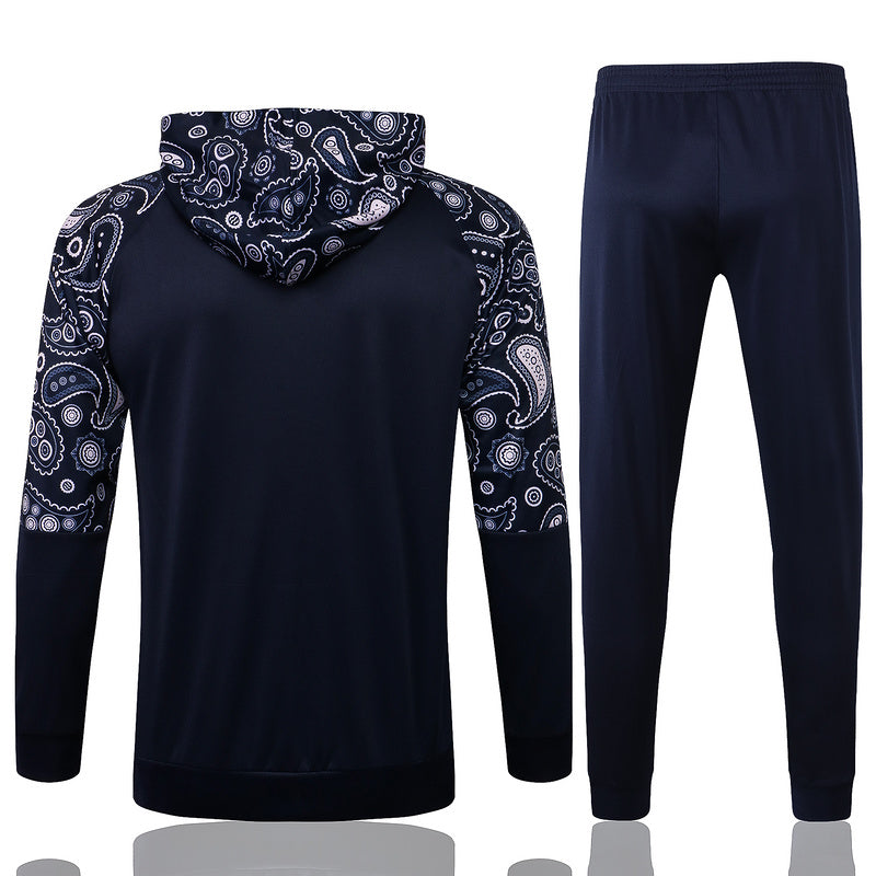 KIT PASSEIO COM CAPUZ - MANCHESTER CITY - AZUL ESCURO