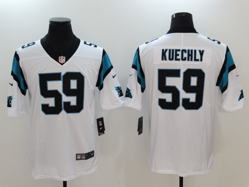 CAMISA CAROLINA PANTHERS - NFL -  BRANCO, AZUL E PRETO