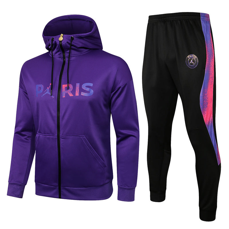 KIT PASSEIO COM CAPUZ - PARIS SAINT GERMAIN (PSG) - ROXO JORDAN