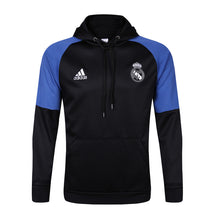 Carregar imagem no visualizador da galeria, KIT PASSEIO COM CAPUZ - REAL MADRID - PRETO E AZUL
