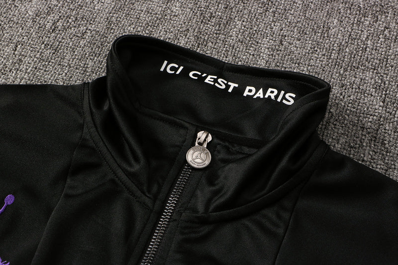 KIT PASSEIO - PARIS SAINT GERMAIN (PSG) - PRETO E ROXO JORDAN