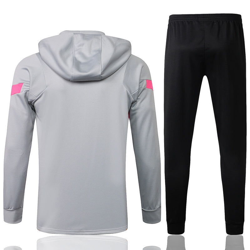 KIT PASSEIO COM CAPUZ - PARIS SAINT GERMAIN (PSG) - BRANCO E ROSA