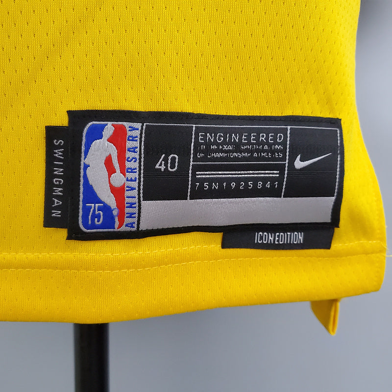 CAMISA LAKERS - AMARELA COM NIKE BRILHANTE - 75TH ANNIVERSARY - ICON EDITION - 2021/ 2022