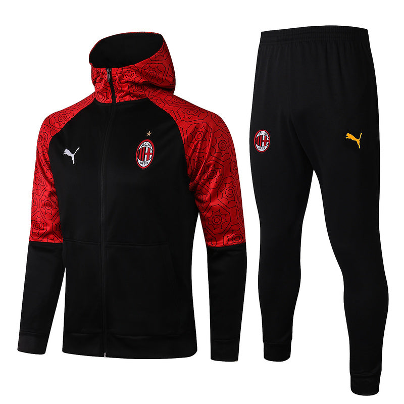 KIT PASSEIO COM CAPUZ - MILAN - VERMELHO E PRETO