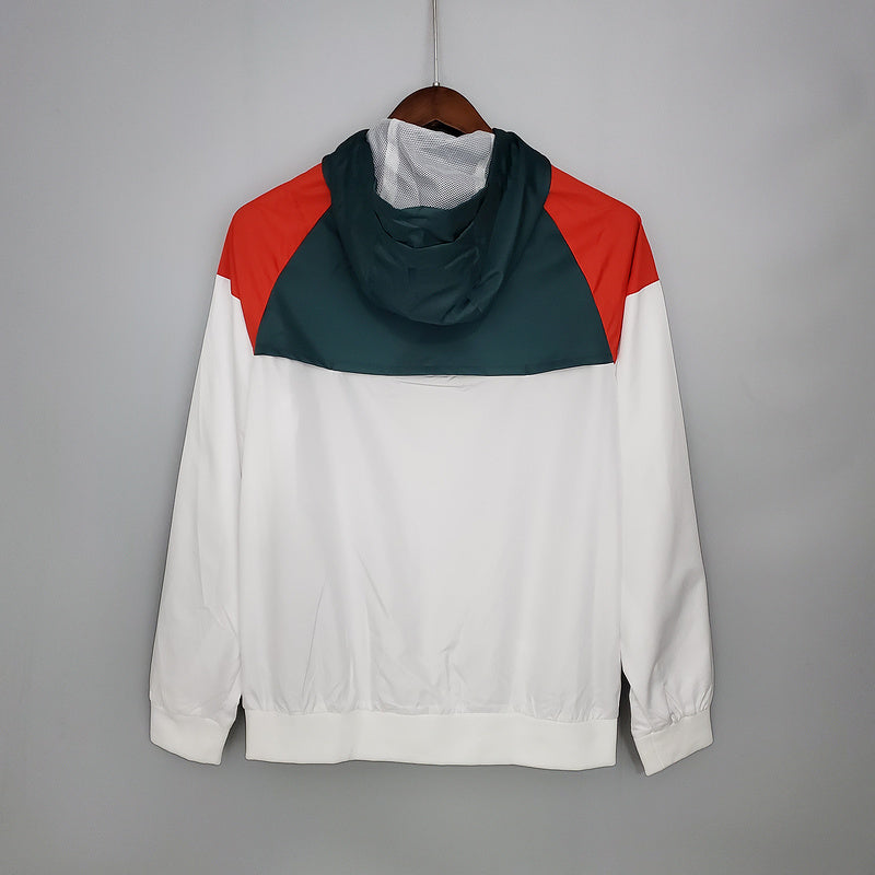 CORTA VENTO - LIVERPOOL - BRANCO, CINZA ESVERDEADO E VERMELHO