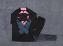 KIT PRÉ JOGO - LIVERPOOL - PRETO  COM DETALHES ROSA