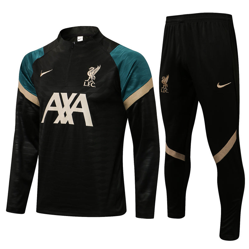 KIT PRÉ JOGO - LIVERPOOL -  PRETO, VERDE E DOURADO