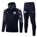 KIT PASSEIO COM CAPUZ - MANCHESTER CITY - AZUL ESCURO