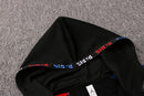 KIT PASSEIO COM CAPUZ - PARIS SAINT GERMAIN (PSG) - PRETO, VERMELHO E AZUL
