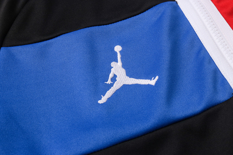 KIT PASSEIO - PARIS SAINT GERMAIN (PSG) - PRETO, AZUL, BRANCO E VERMELHO JORDAN