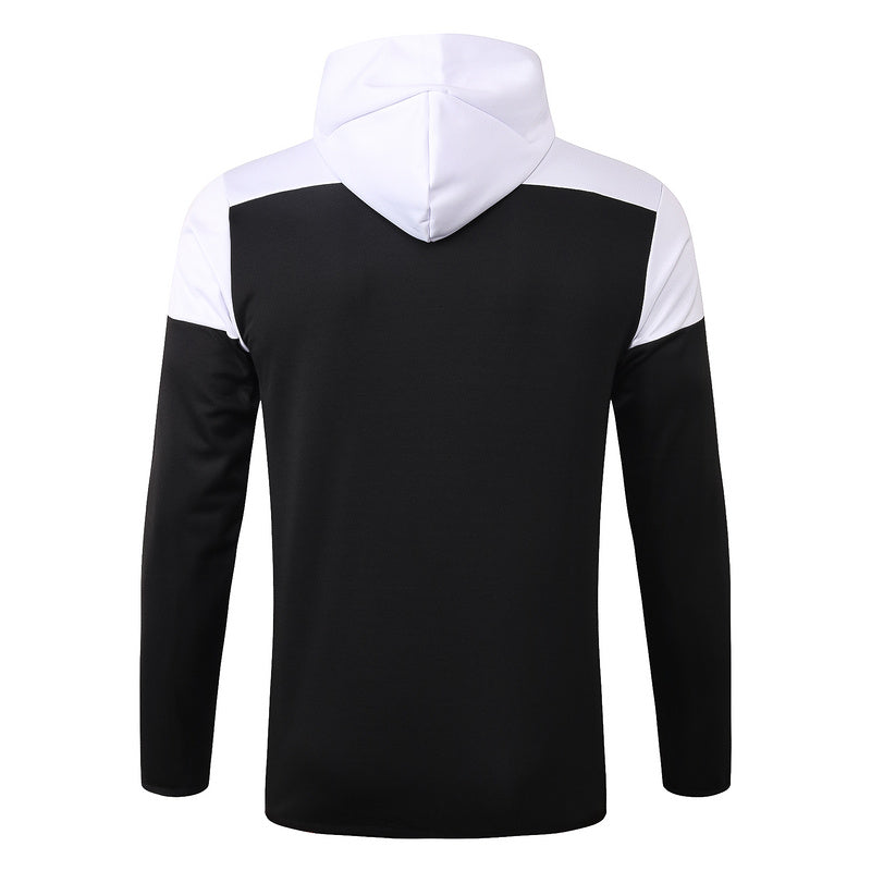 KIT PASSEIO COM CAPUZ - JUVENTUS - BRANCO E PRETO