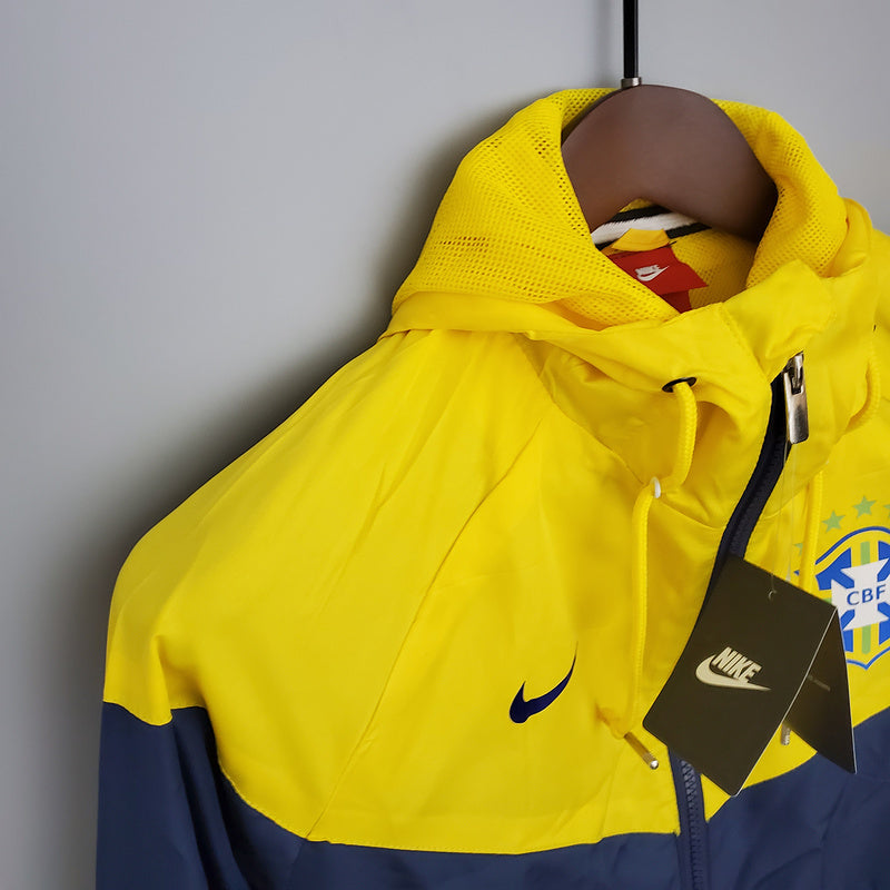 CORTA VENTO - BRASIL - AZUL E AMARELO