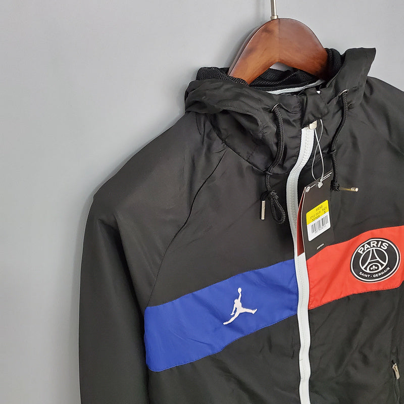 CORTA VENTO - PARIS SAINT GERMAIN (PSG) - PRETO, AZUL E VERMELHO
