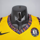 CAMISA BROOKLYN NETS - EDIÇÃO COMEMORATIVA AMARELO 2021 -