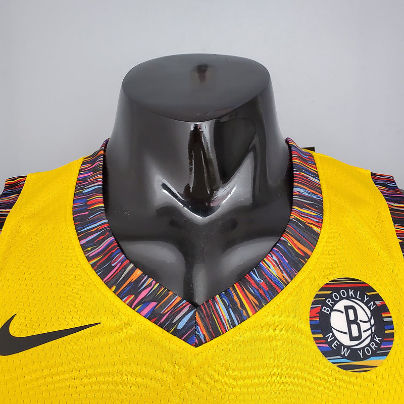 CAMISA BROOKLYN NETS - EDIÇÃO COMEMORATIVA AMARELO 2021 -