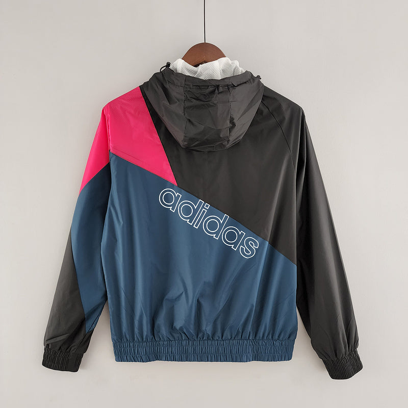 CORTA VENTO - STREETWEAR - PRETO, AZUL E ROSA - 2022