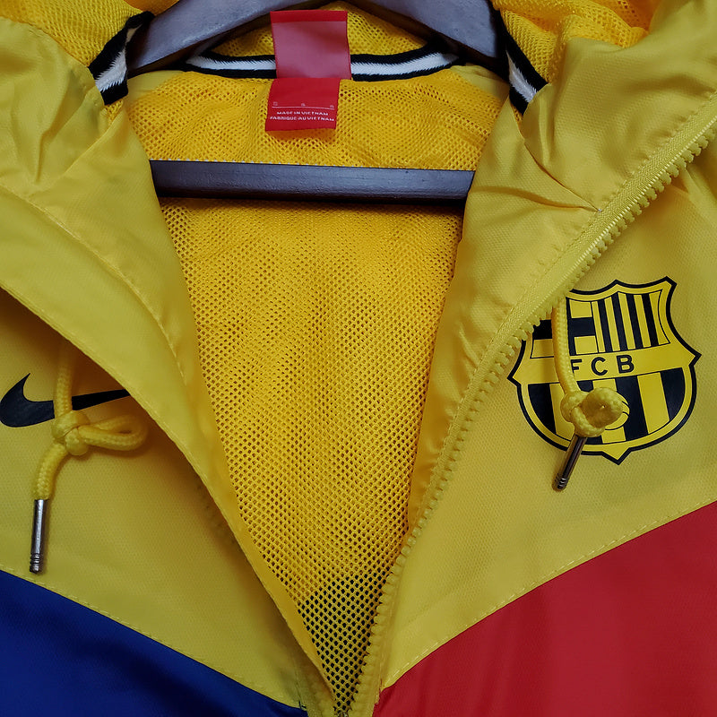 CORTA VENTO - BARCELONA - AMARELO, AZUL E VERMELHO