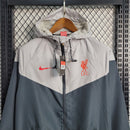 CORTA VENTO - LIVERPOOL - BRANCO E CINZA