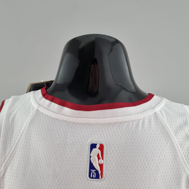 CAMISA MIAMI HEAT - ICON EDITION 75TH ANNIVERSARY - NIKE BRILHANTE - BRANCA  - 2021/ 2022