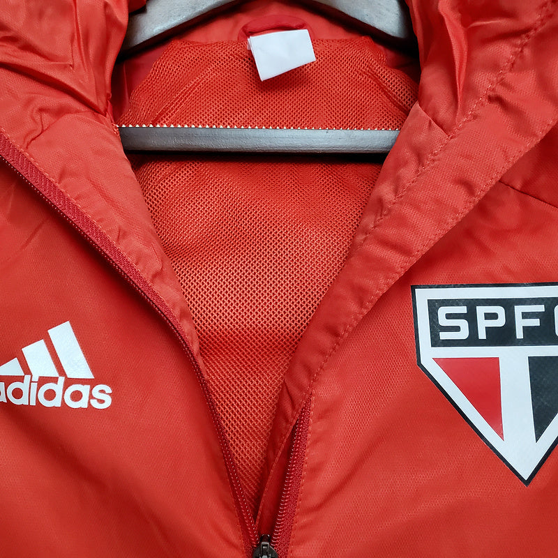 CORTA VENTO - SÃO PAULO - VERMELHO, BRANCO E PRETO