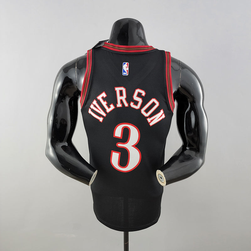 CAMISA PHILADELPHIA 76ERS - PRETA - RETRÔ
