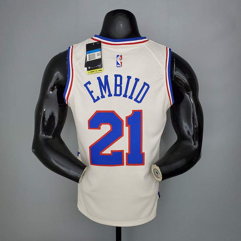 CAMISA PHILADELPHIA 76ers - BRANCO E AZUL - EDIÇÃO 2021