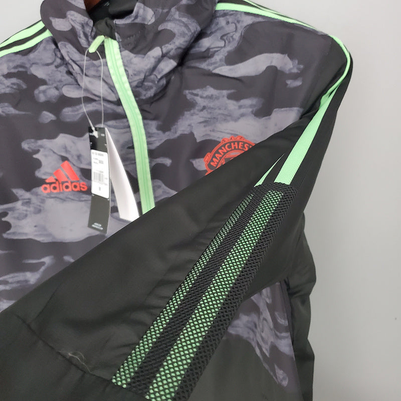 CORTA VENTO - MANCHESTER UNITED - PRETO E CINZA