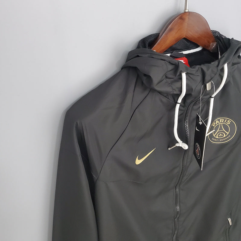 CORTA VENTO - PARIS SAINT GERMAIN (PSG) - PRETO E DOURADO